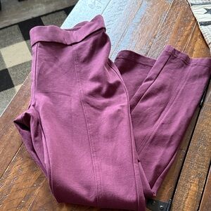 Women's Burgundy Leggings